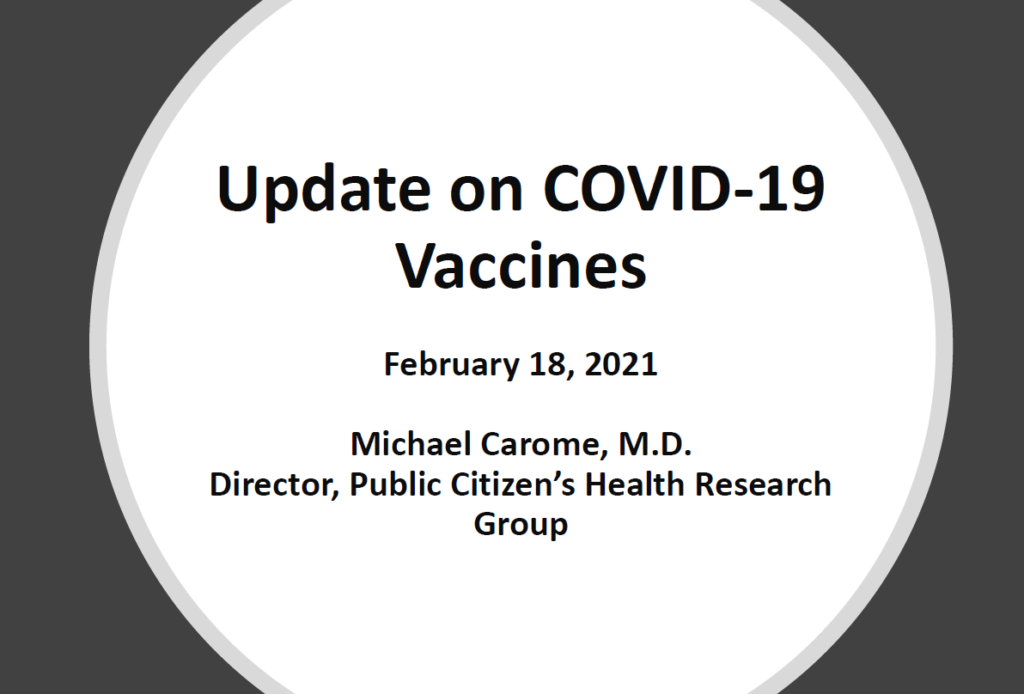 Update on COVID-19 Vaccines