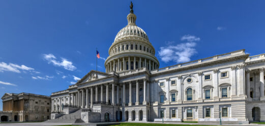 The US Capitol Building in Washington, DC, USA